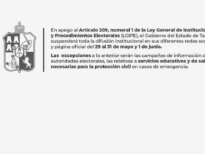 Inicia la veda electoral ante los comicios judiciales del 1 de junio: Suspenden instancias información oficial.